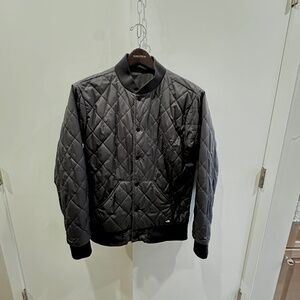NORTH FACE Mens Black Diamond Quilted Snap Up Jacket